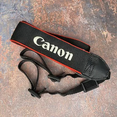Genuine Canon EOS Digital Camera Strap / Shoulder Strap - Red / Black • £7.99