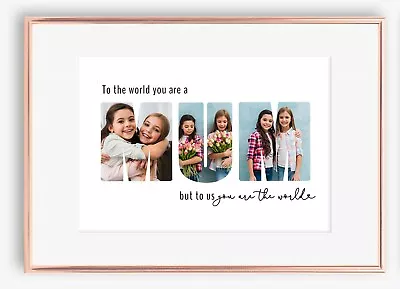 A4 Personalised Gift Mothers Day Name Print Mum Nan Grandma Nanna Nanny Mummy • $16