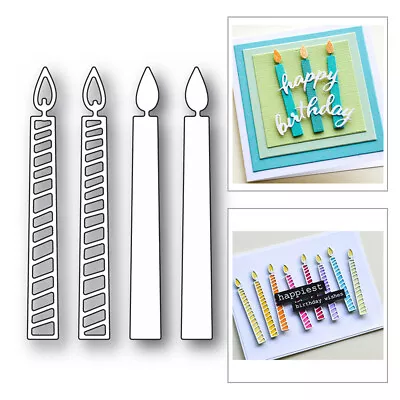 Candle Metal Cutting Dies DIY Scrapbooking Card Decoration Embossing Stencils  • $2.99