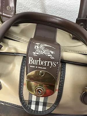 £12.50 • Buy Burberry Vintage Check Nova Archive Logo Holdall Travel Luggage Bag RRP£1250 H12