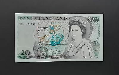 Bank Of England Old Twenty £20 Pound Note VGC Shakespeare Gill 66L • £54