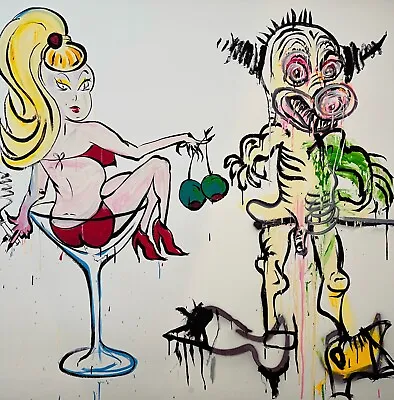 $3500 • Buy ADAM CULLEN  Cocktail Girl  Hand Signed, Limited Edition Print 100cm X 99cm
