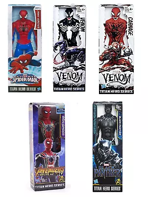 12'  30cm The Spiderman Marvel Black Panther Venom Carnage Action Figure Toys • £19.99