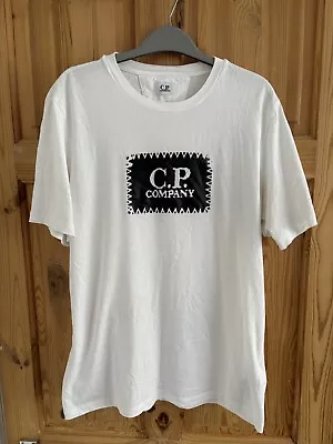 CP Company T-Shirt Size Large White • £30