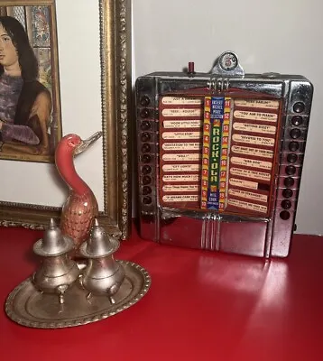 ￼ ￼Vintage Original 1940s Rock-Ola 1530 Wallbox Jukebox Not Working Untested￼￼ • $465