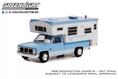 GREENLIGHT Item# 30338 1985 GMC 2500 Sierra With Winnebago Slide-in Camper • $8.99