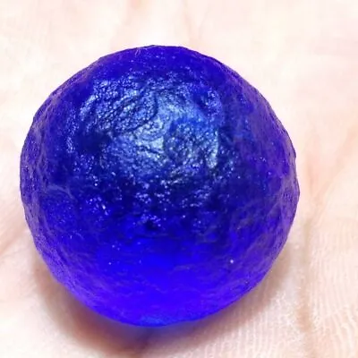 20mm Czech Moldavite Meteorite Glass Imitation Green Gem Sphere Ball Energy Ston • $16.89