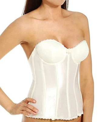 $36 • Buy Va Bien IVORY Longline Convertible Bustier, Size 40B