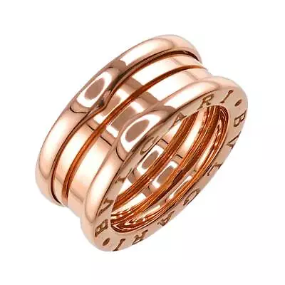 BVLGARI B-ZERO1 3BAND Ring 18K PG Pink Gold 750 Size49 4.5(US) 90221235 • $1255.21