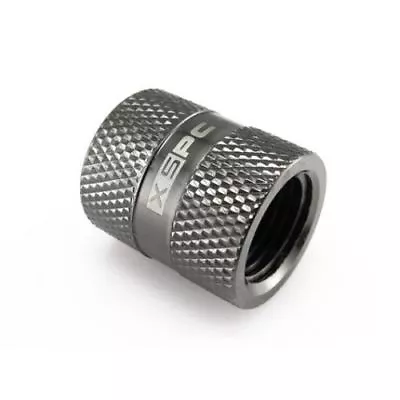 XSPC G1/4 Female To Female Rotary Fitting - Black Chrome • £7.49