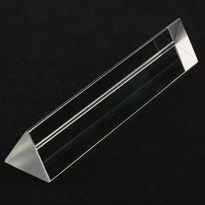 8in  200mm XL Optical Glass Triangular Prism Teaching Light Spectrum Physics USA • $21.95