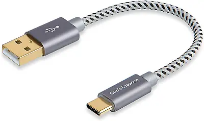 $11.70 • Buy Short USB C Cable 6 Inch  Type C To USB A 3A Fast Charger Cotton Braided Cable
