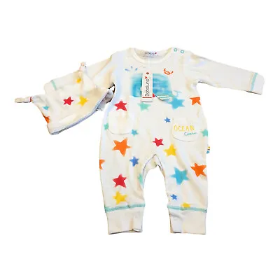 Babaluno Baby Romper And Hat Size 3-6 Months NEW TAGS • £7.80