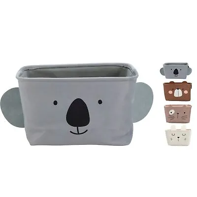 Set Of 2 Cute Kids Storage Boxes | Children's Fabric Storage Baskets • £18.99