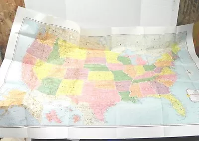 Vintage 1956 Map Of The United States Of America Usa Unused Nice Quality  • $44.97