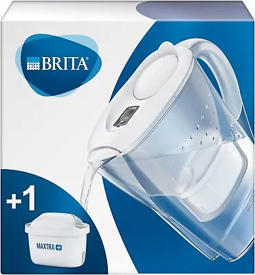 BRITA Marella Cool MAXTRA+ Plus 2.4L Water Filter Fridge Jug + 1 CartridgeWhite • £23.99