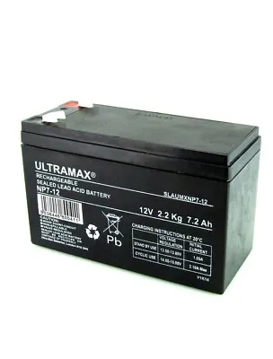 12 Volt 7ah Burglar Alarm Battery Rechargeable Battery (12v 7ah ) • £16.98