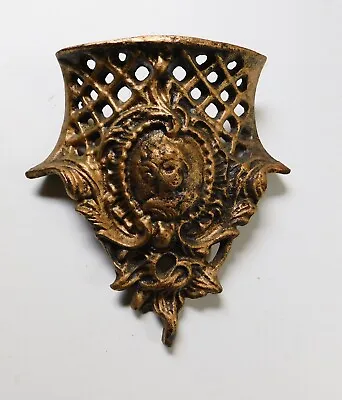 Vintage Cast Iron Cherub Garden Furniture Salvage Part Gold #1 • $9.99