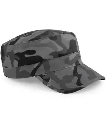 Beechfield ARMY PLAIN & CAMO CAP Men Women Hat Military Cadet Combat Hunting Cap • £6.80