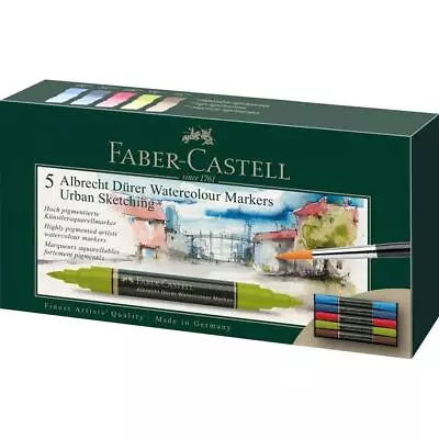 Faber Castell Albrecht Durer Watercolour Markers Urban Sketching Set 5pc • £21.99