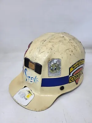Vintage Burning Star Consol MSA Comfo Cap Coal Miner Mining Helmet Hat • $174.95