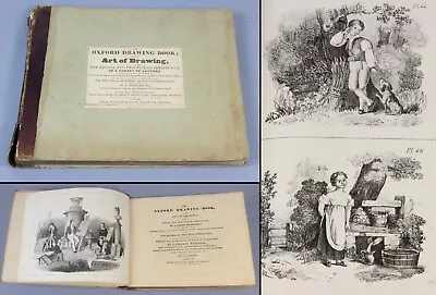 C1830 Whittock The Oxford Drawing Book PERSPECTIVE Scenery Animals Human Figure • £200