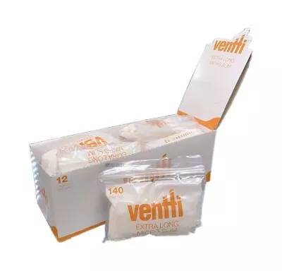 Ventti Extra Long Micro Slim 140 Filter Tip Bag X 12 Pack Box (1680 Tips) • $20.27