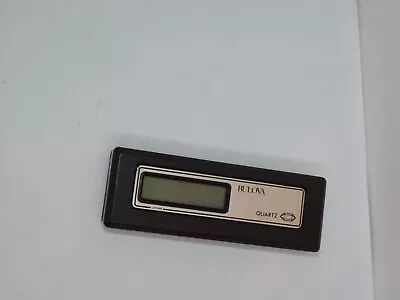 Vintage 70's Bulova Quartz LCD Travel Alarm Clock Japan Untested • $6.86