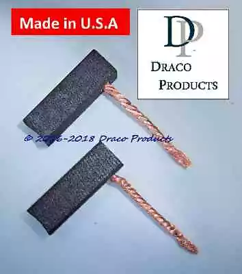 Quality Set Replacement Motor Carbon Brush 6.3mm X 6.3mm X 19mm(1/4 X1/4  X3/4 ) • $9.95