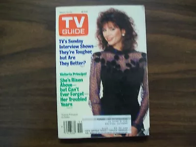 TV Guide March 14 1987 - Dallas' Victoria Principal On The Cover - Good • $6