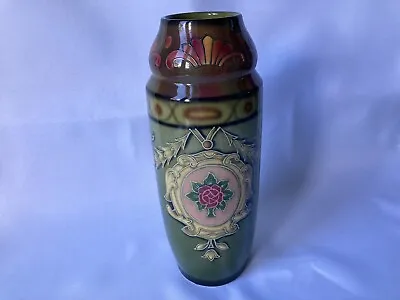 Antique Royal Bonn Vase  Franz Anton Mehlem C 1890-1920Hand Painted 10 Inch • £285