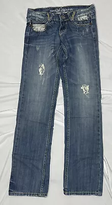 Premium Vanity Collection Jeans Tyler Ripped Distressed Women's Sz. W25 L33 • $12.99