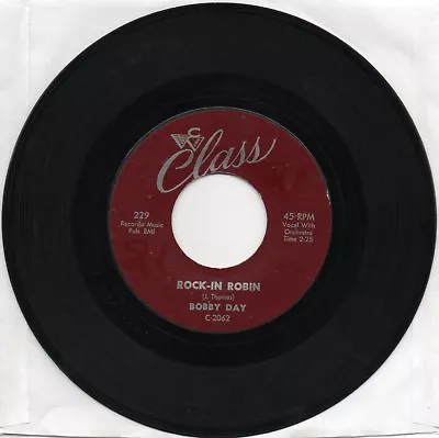    Bobby Day  Rock -in Robin   On Class     Original 45 • $12