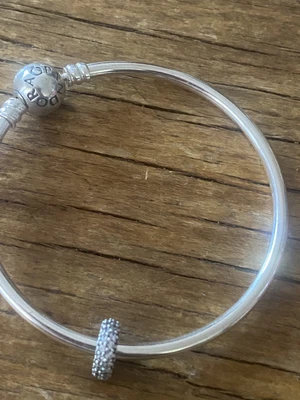 $30 • Buy Pandora Sterling Silver Bangle ( Charm Not Included)