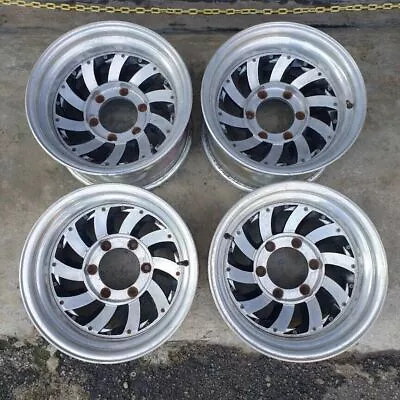 JDM 15  Weds Mad Spoke Wheels 139.7X6 Land Cruiser 4runner 4x4 Bj40 Lc2 Wed's • $1450.66