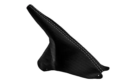 E Brake Boot Carbon Fiber For Ford Mustang 1994-2004 Gray Stitch • $32.99