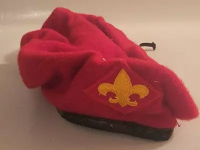 Vintage Red Wool Cub Scouts Beret • $17.95