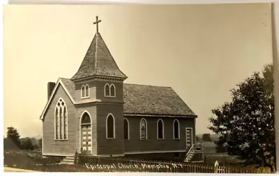 Antique RPPC Postcard Episcopal Church Memphis New York A8 • $14.95