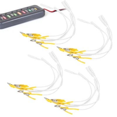 £12.39 • Buy 20pcs/bag Clip Electrode Lead Wires Cable For TENS Unit Physiotherapy Machine Ye