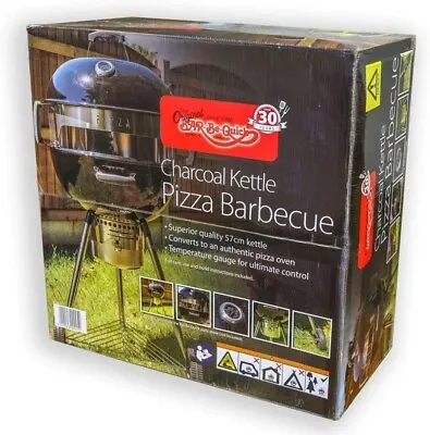 Charcoal Barbecue Grill Smoker Trolley Garden Patio Kettle Pizza Oven • £89