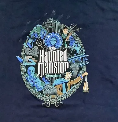 $75 • Buy Vintage Disneyland Haunted Mansion Madame Leota Navy Blue Shirt Size XL NWT