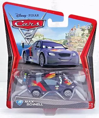 2010 Disney Pixar Cars 2 Diecast Vehicle Max Schnell #21 Mattel Brand New Sealed • $12.87