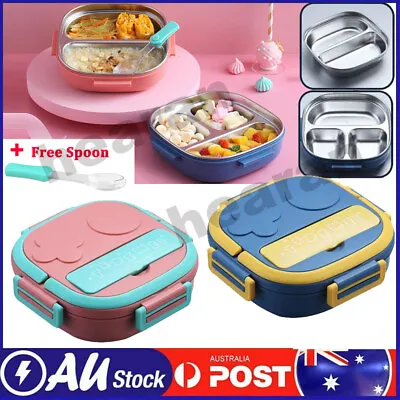 $6.89 • Buy 304 Portable Stainless Steel Lunch Box Thermos Hot Food Container Bento Office