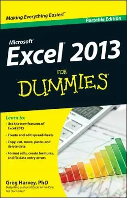 $4.09 • Buy Excel 2013 For Dummies By Harvey, Greg