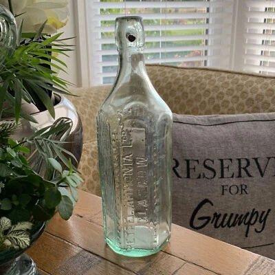 £13.99 • Buy Petrel Ammonia Glasgow Ltd Large 28 Cm Tall Old Victorian Vintage Bottle 