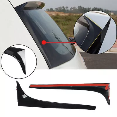 For VW Golf MK7 2014-2018 Rear Window Spoiler Side Wing Cover Trim Gloss Black • $21.97