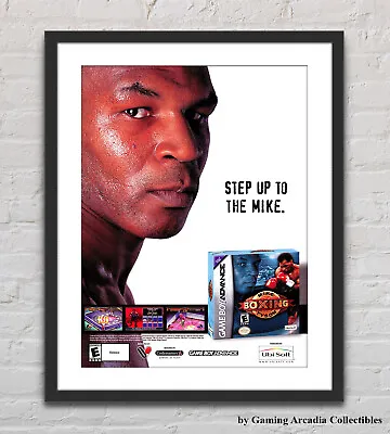 Mike Tyson Boxing Nintendo Game Boy Advance Glossy Promo Poster Unframed G5328 • $14.98