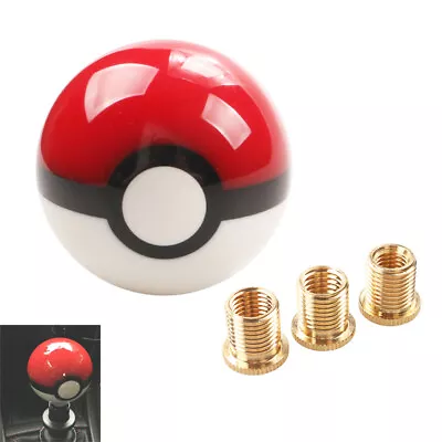 New Universal Pokemon PokeBall Shift Knob Gear SHIFT KNOB Diameter 54mm 12x1.25 • $19.99