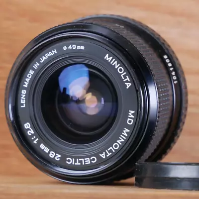 Minolta MD Celtic 28MM 1:2.8 Wide Angle Lens For MD 35MM SLR Camera *VERY GOOD* • $68.95