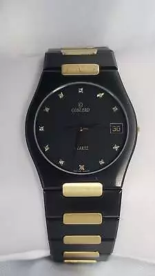 Concord Mariner 18K Yellow Gold On Gun Metal Stainless Steel W/ Diamond Dial • $845